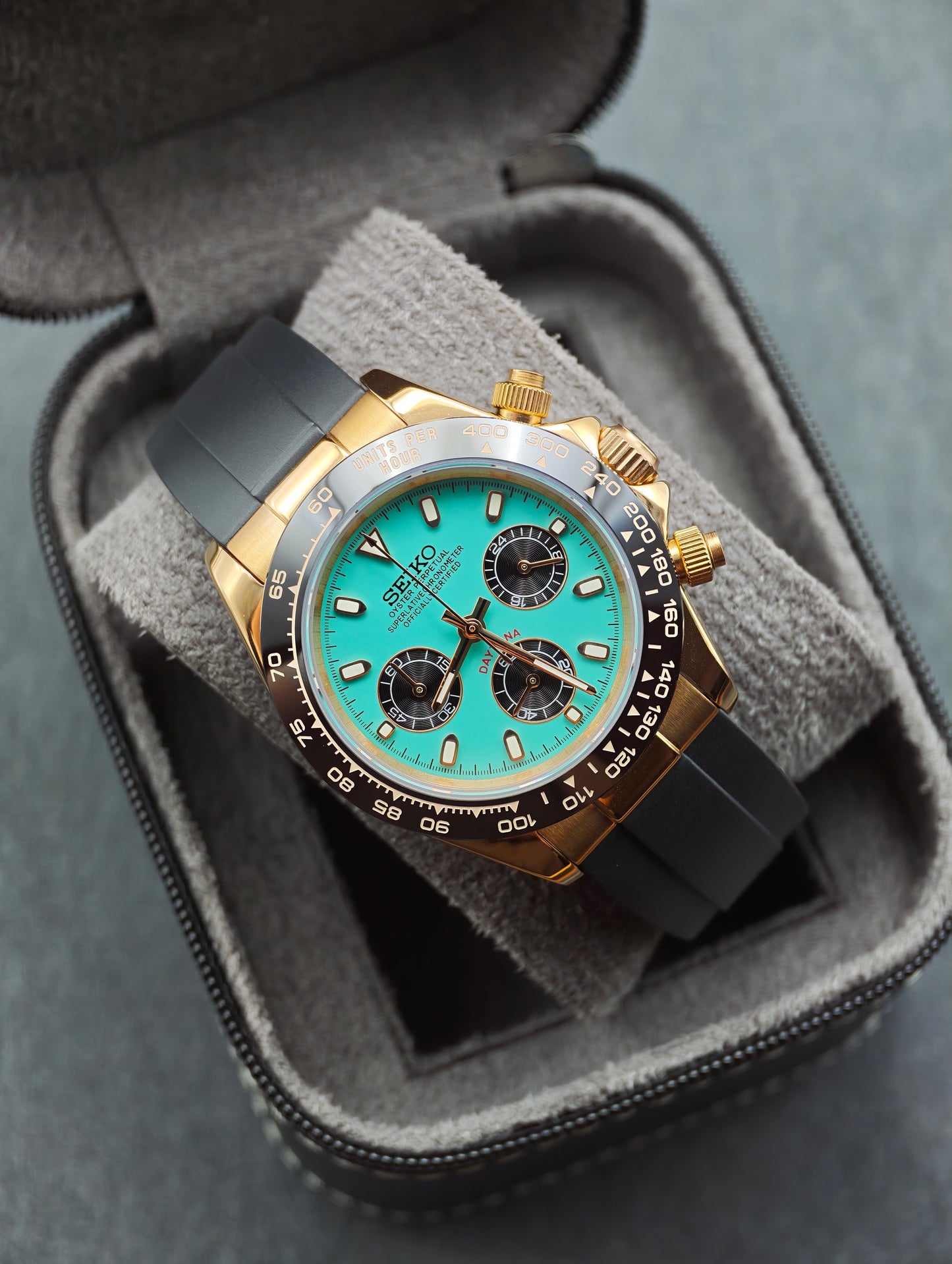 Tiffany Rose Chronograph | 40mm VK63 Mechaquartz