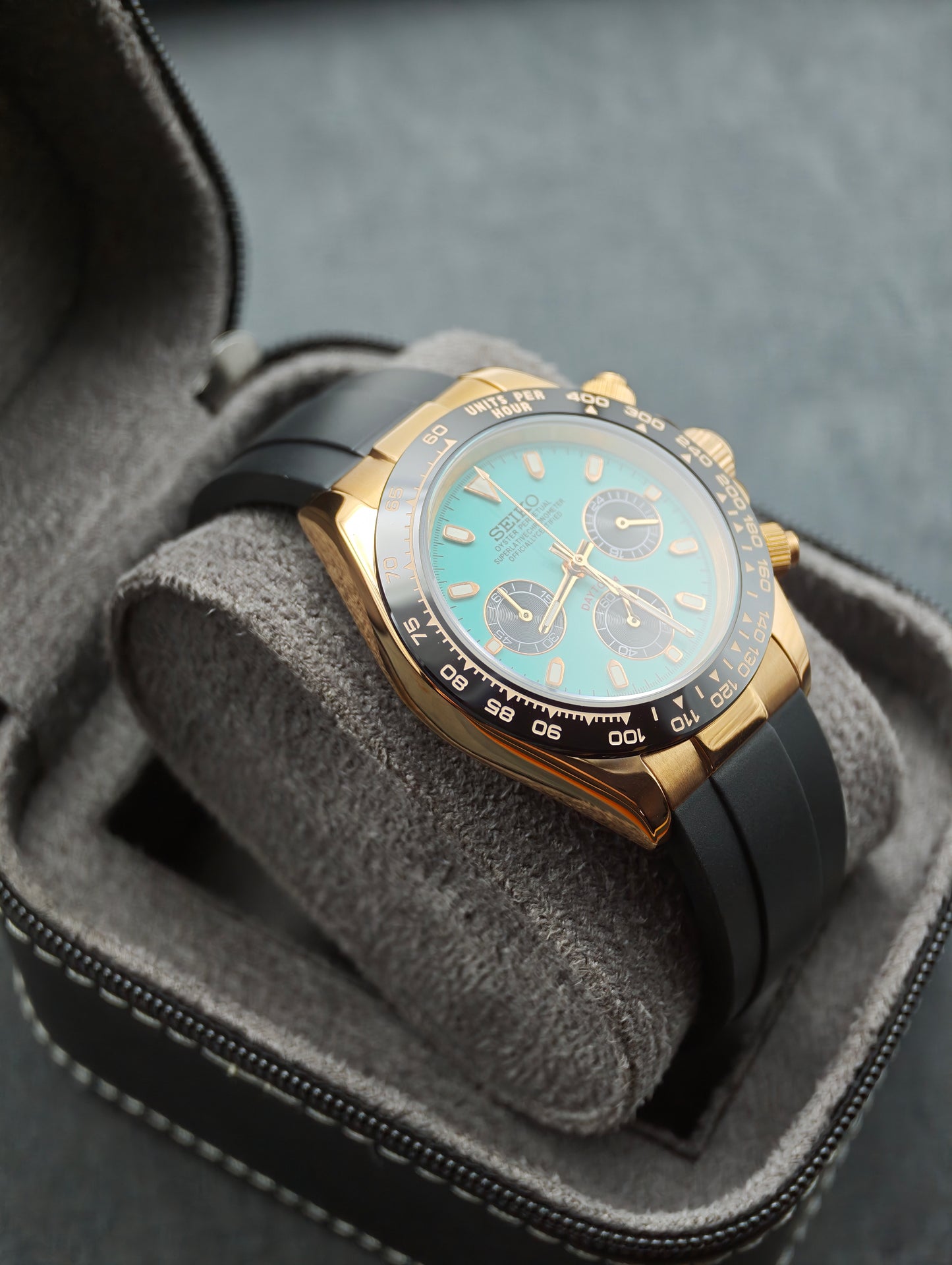 Tiffany Rose Chronograph | 40mm VK63 Mechaquartz