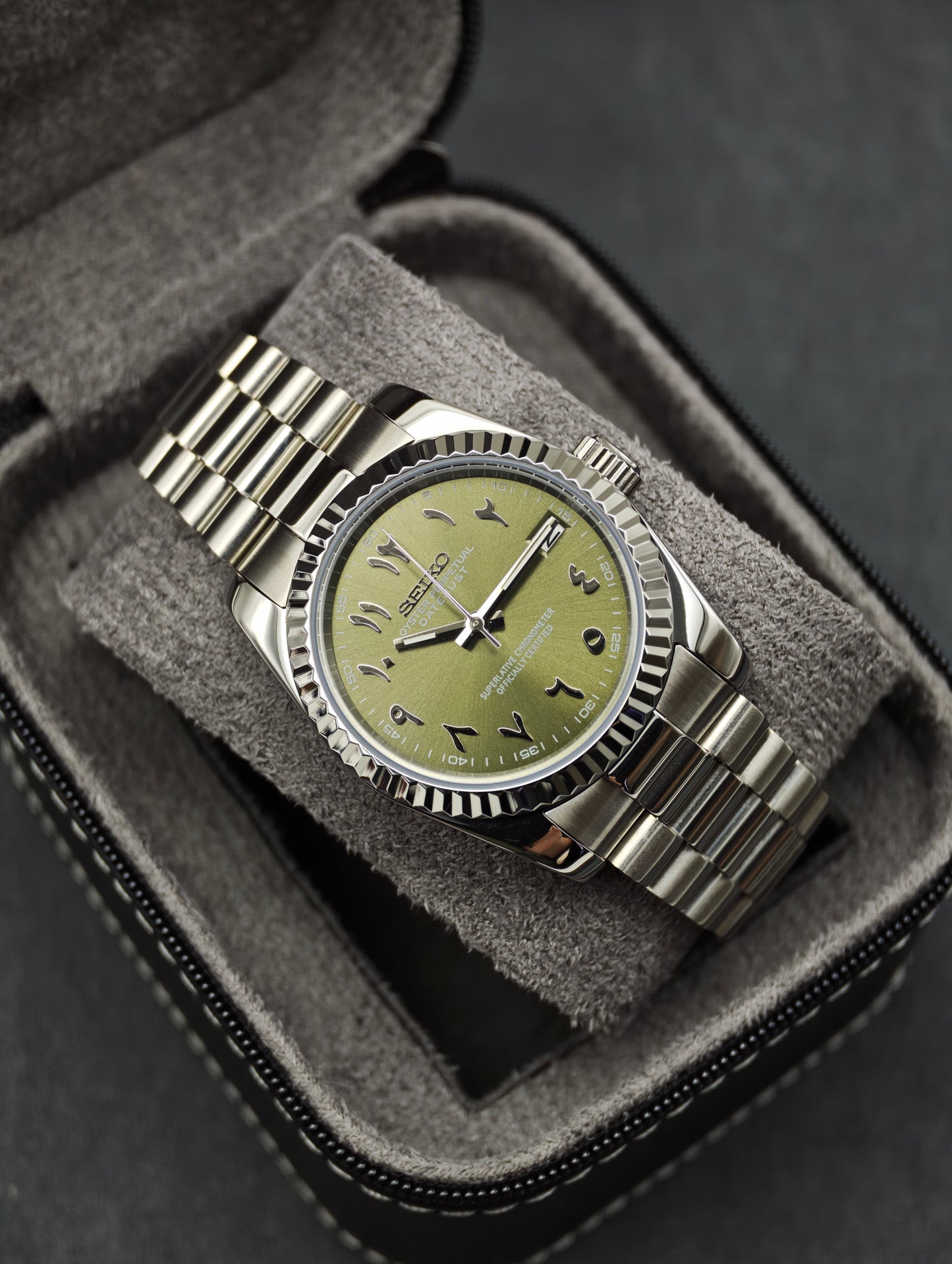 Olive Green | Arabic Dial | 36mm NH35 Automatic