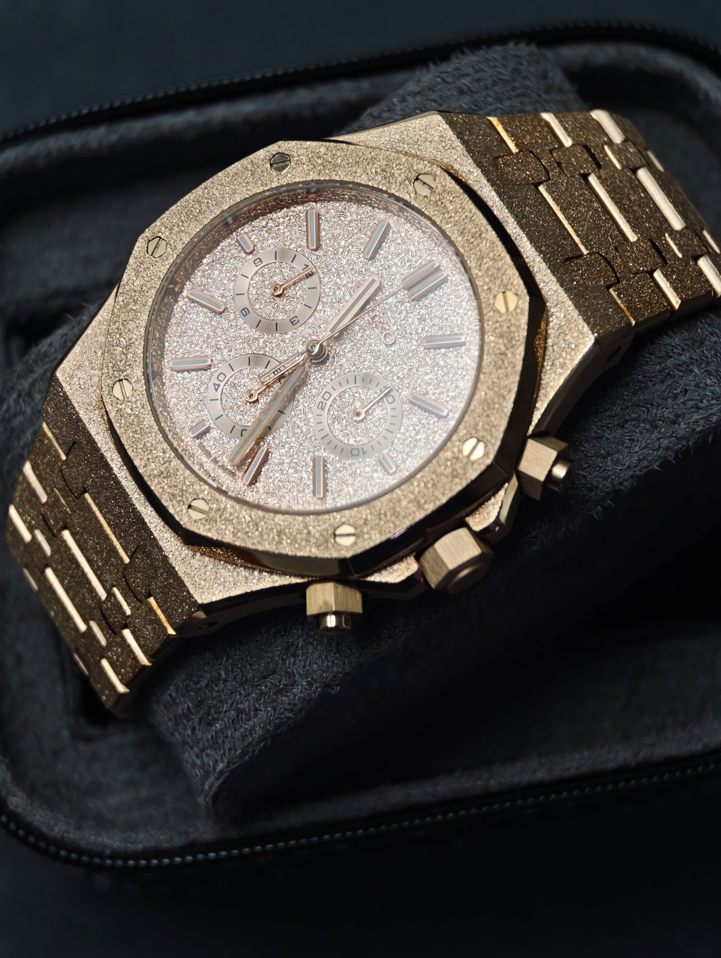 Rose Frost Chronograph | 41mm VK63 Mecha-Quartz