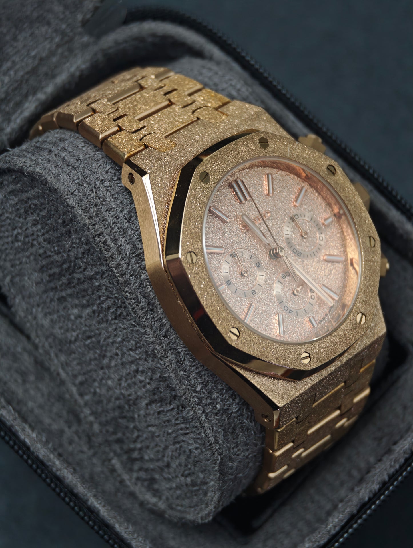 Rose Frost Chronograph | 41mm VK63 Mecha-Quartz