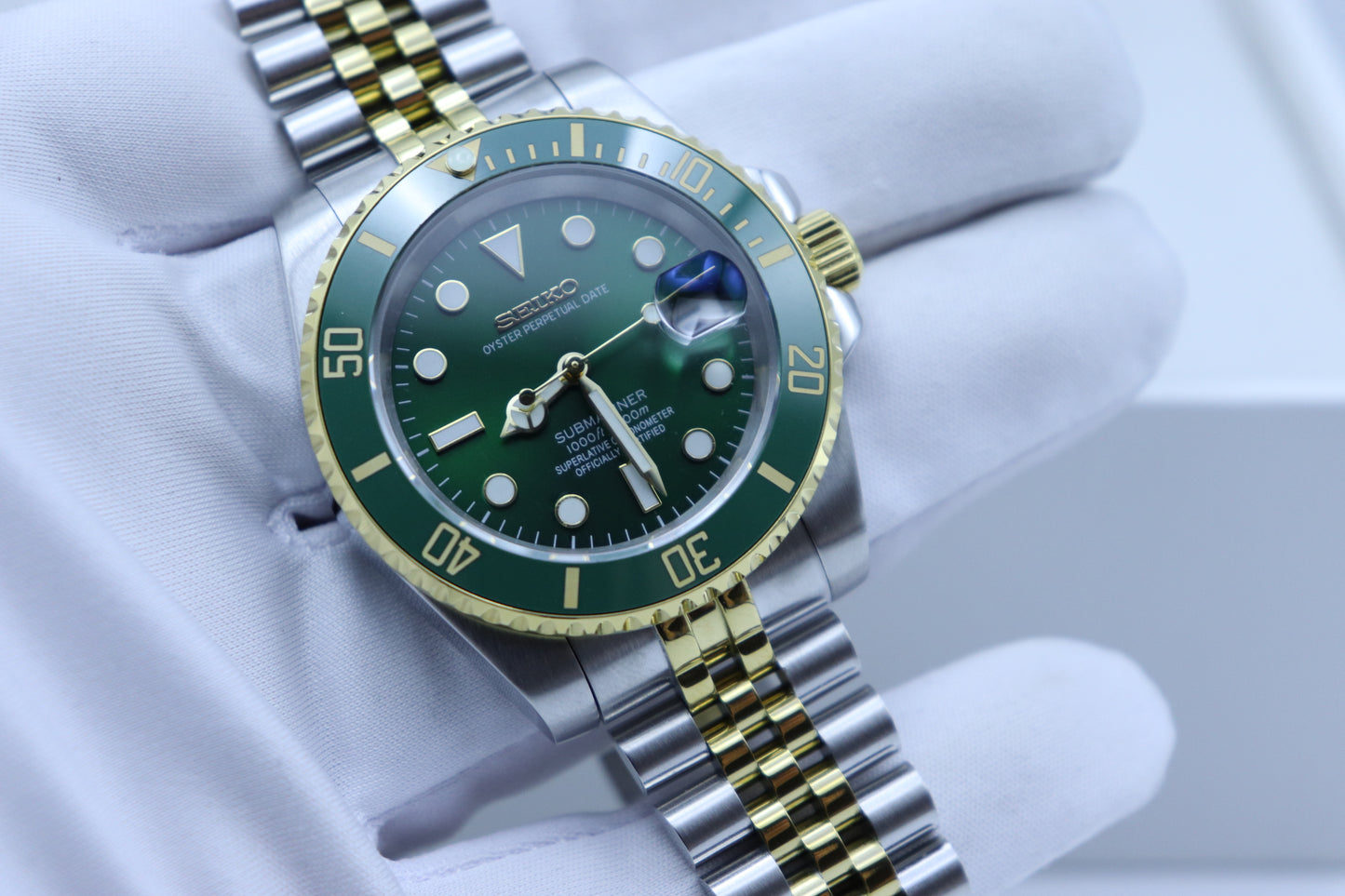 Green Diver – Two Tone – 40mm – NH35