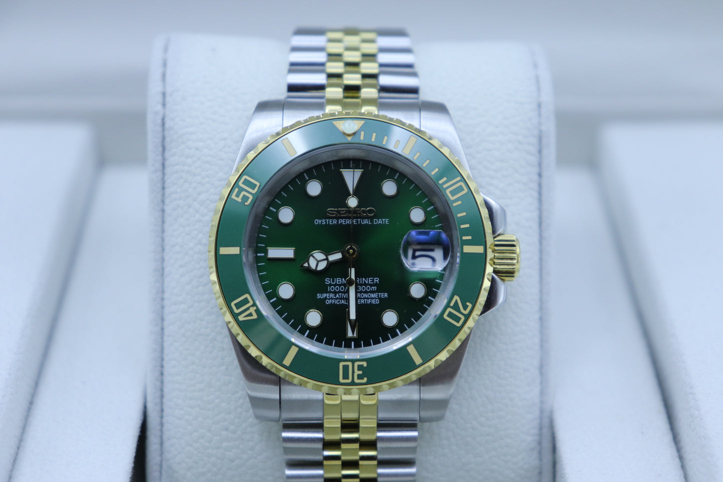 Green Diver – Two Tone – 40mm – NH35